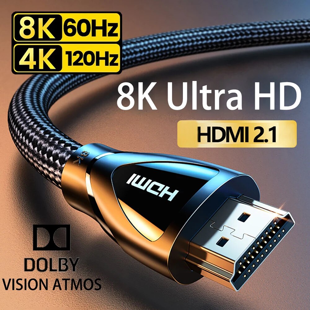 Mdi Cable - Kabel 2.1 yang kompatibel dengan HDMI,