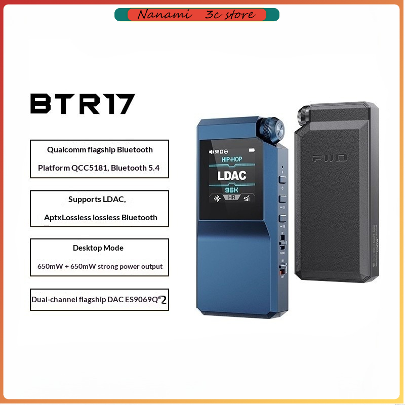Sbc Audio Amplifier - FiiO BTR17 Earphone Decoding Bluetooth Portabel