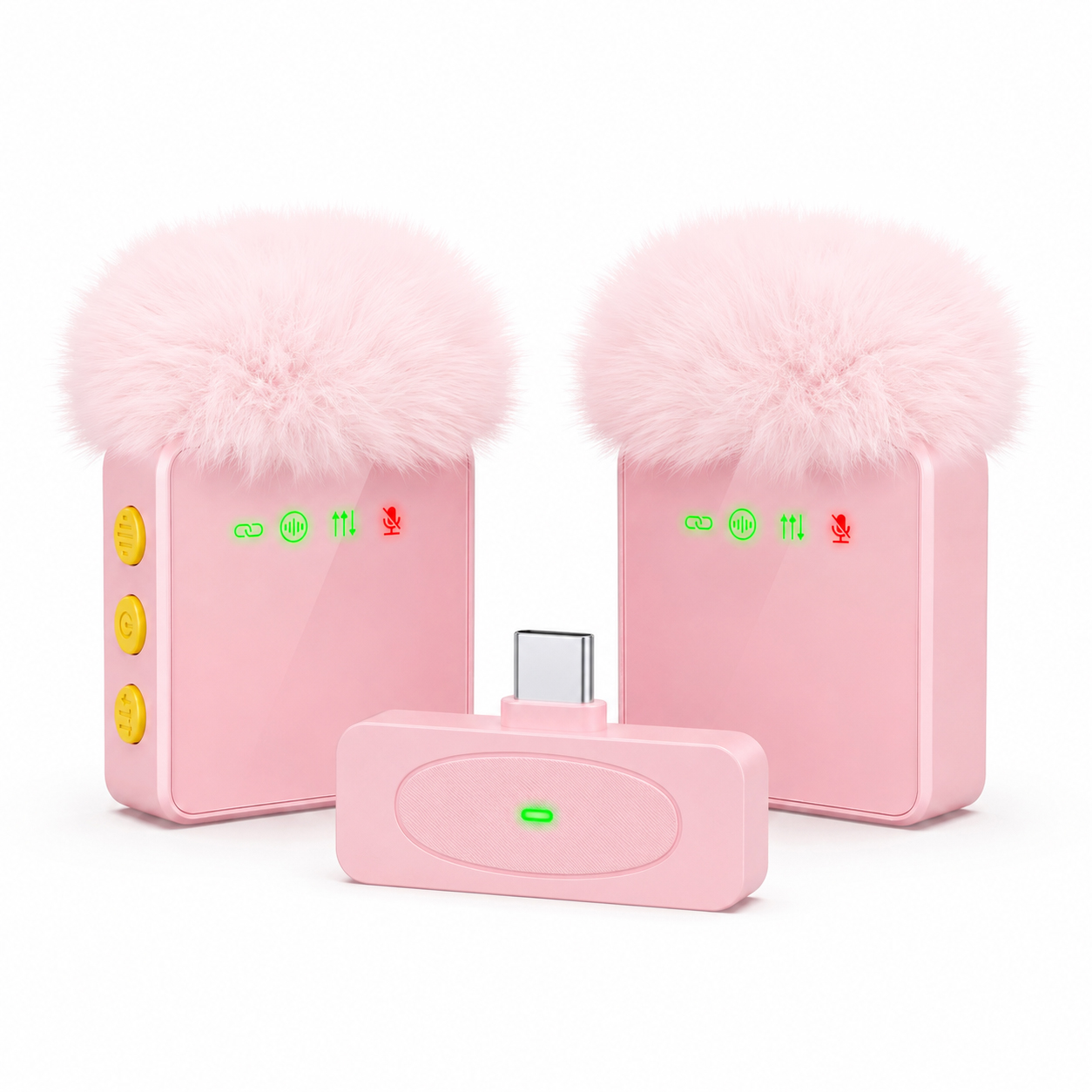 Microphone Capsule - Mikrofon Lavalier Nirkabel Baru, Port USB-C,