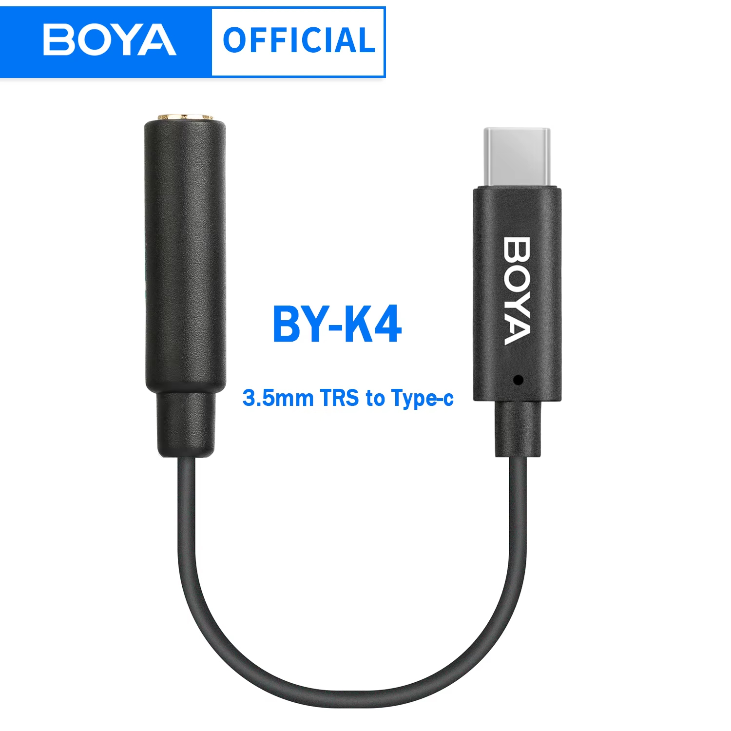 Trs Cable - BOYA BY-K4 Adaptor Konverter Audio Mikrofon