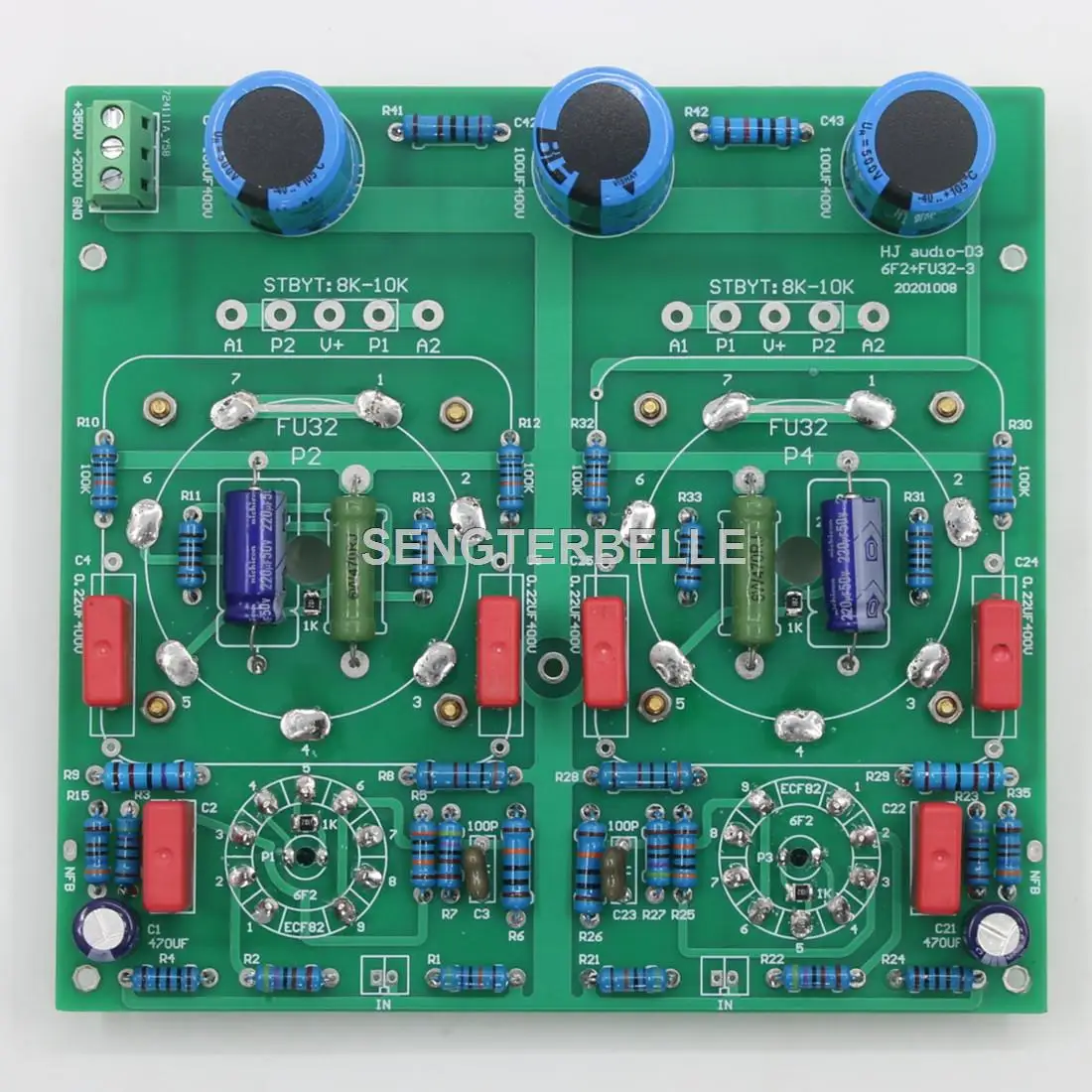 Hifi Amplifier Board - HiFi FU32 + 6F2 Papan Amplifier