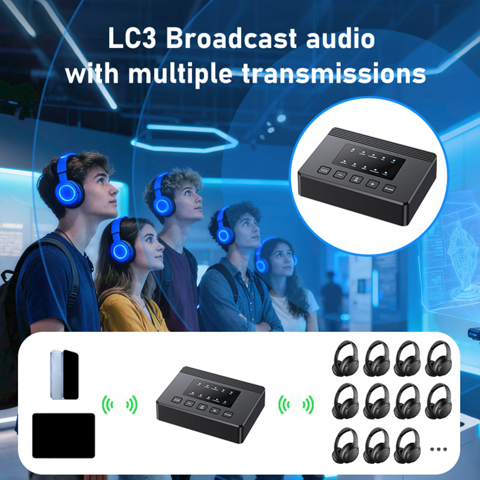 Audio Cable Rca - LDAC AptX-HD/AD/LL BT 6.0 Penerima Audio