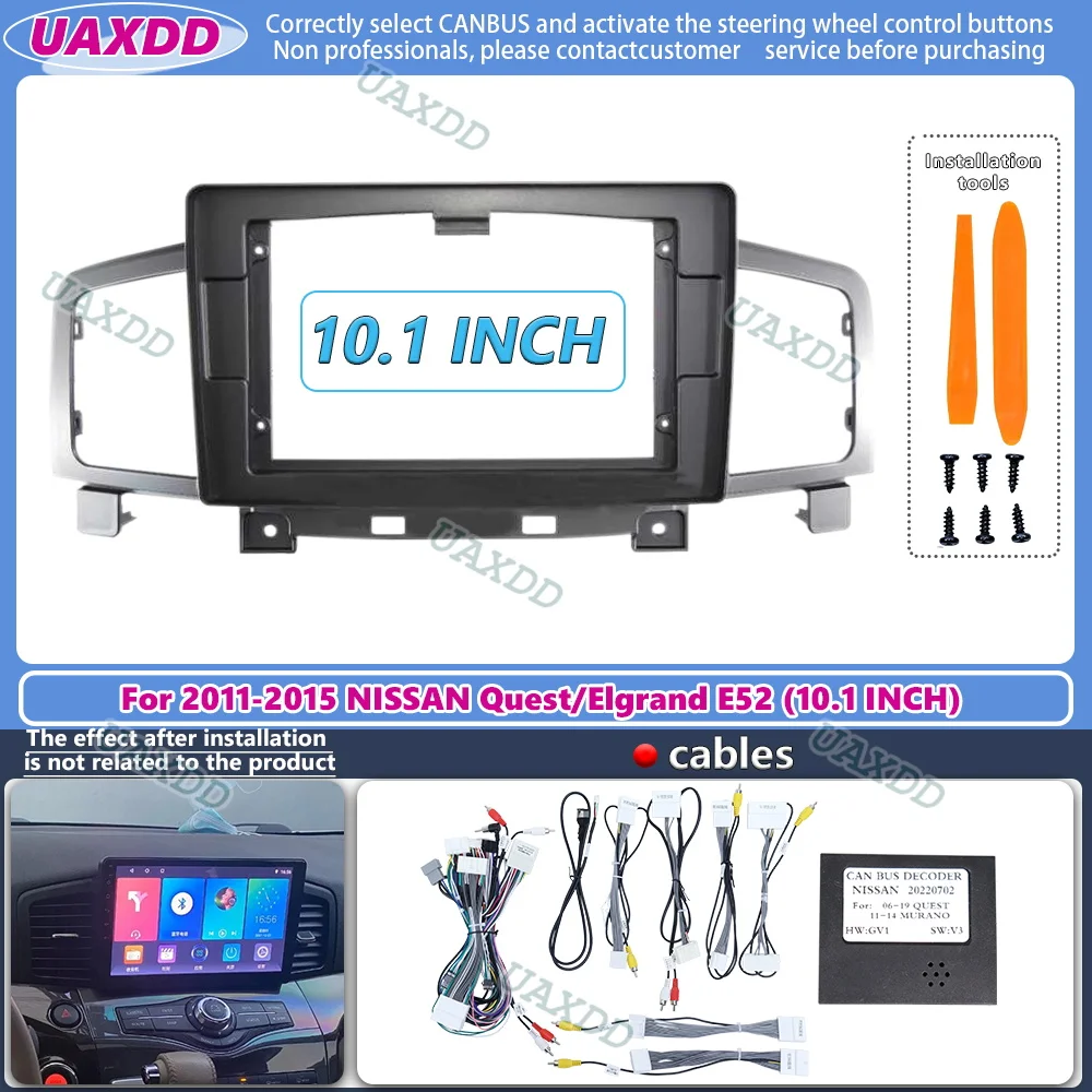 Audio Cable Rca - Radio mobil Fascias bingkai untuk Nissan