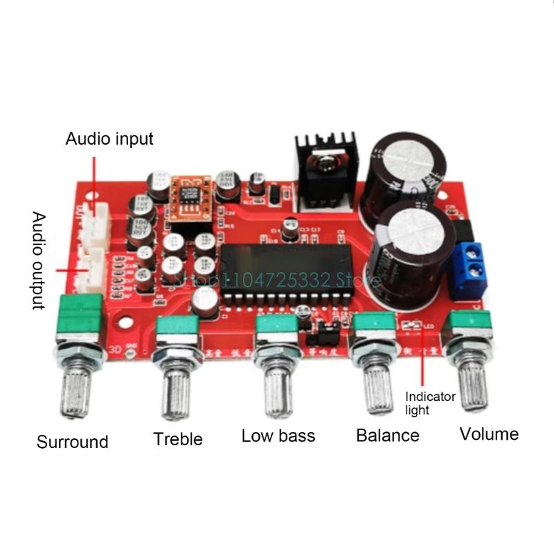 Volume Control Board - LM4610 Papan Suara Preamp Nada Meningkatkan