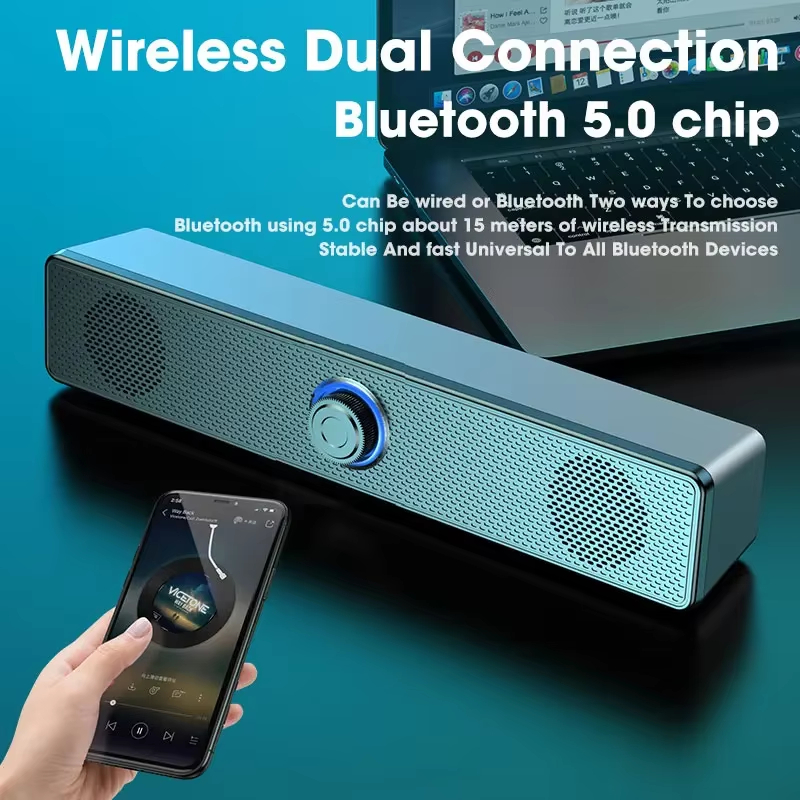 Speaker Wire - Bluetooth 5.0 4D Surround Soundbar Speaker