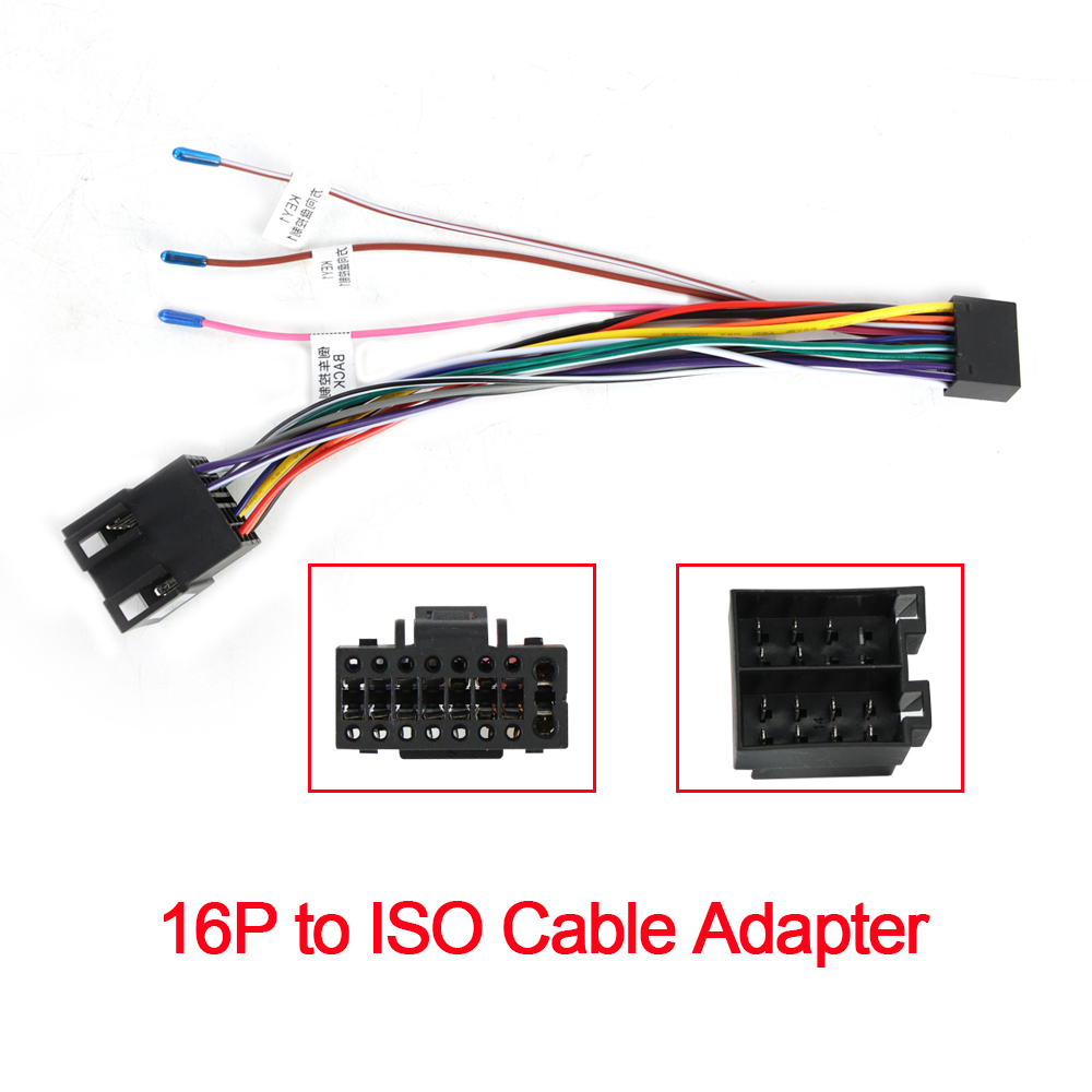 Audio Cable Rca - Kabel steker 16 Pin Adaptor Stereo