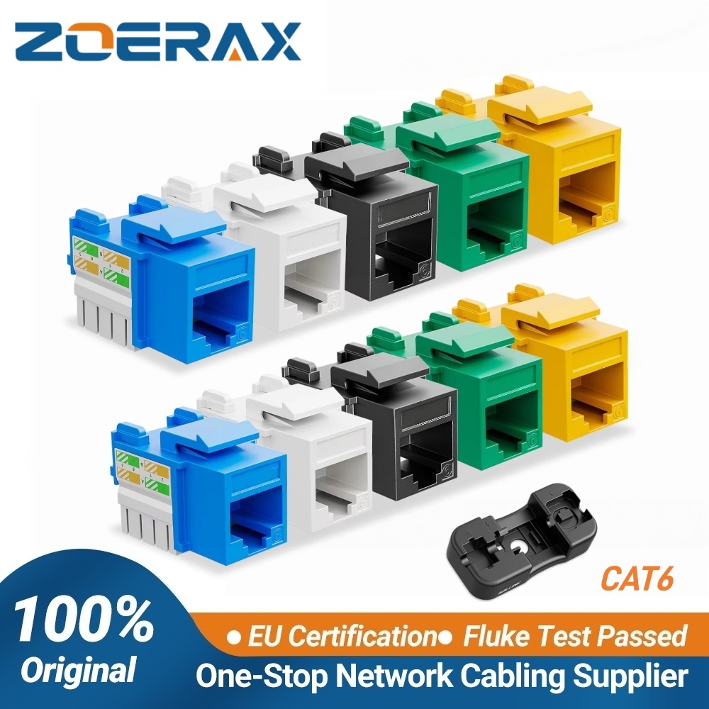 Rj45 Jack - ZoeRax 10-Pack RJ45 Keystone Jack, Keystone