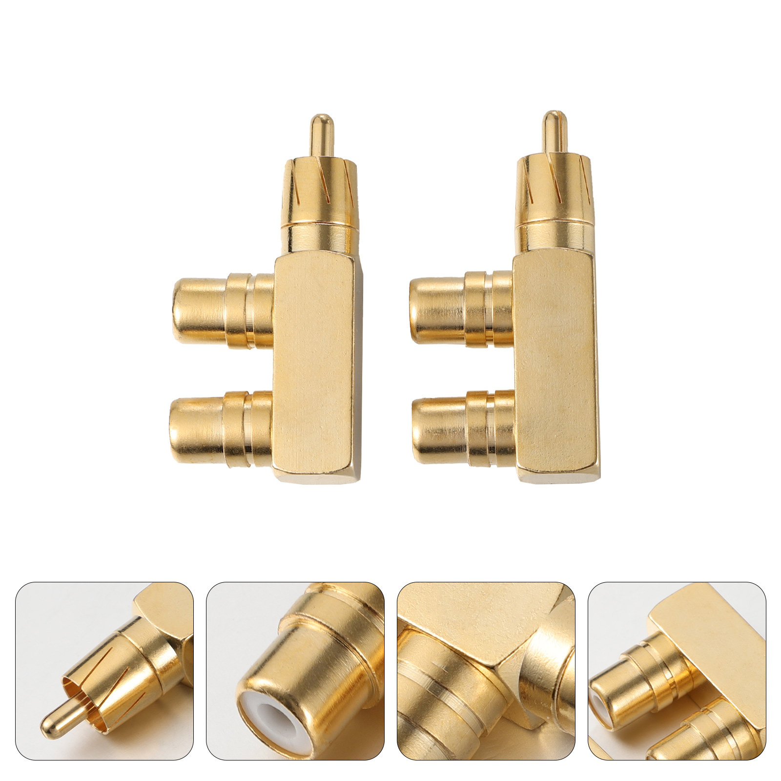 Subwoofer - 2 buah Adaptor Audio, Pemisah Sinyal