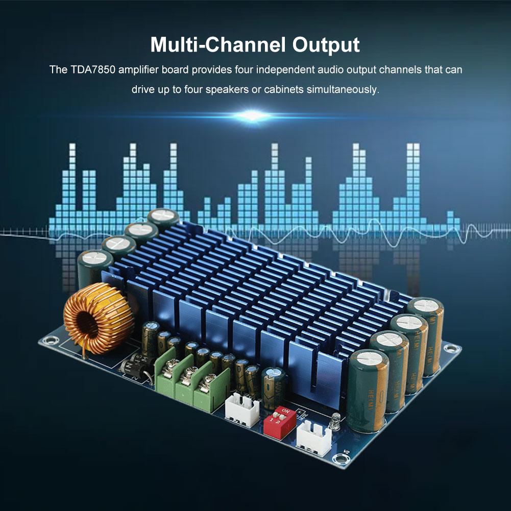 XH-M180 TDA7850 Papan AMP Digi - Audio Amplifier Board ulasan dan harga
