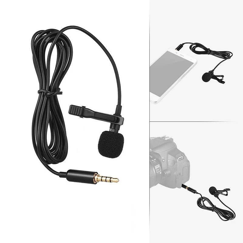 1-5pcs Mikrofon Lavalier Mini  - Microphone Capsule ulasan dan harga