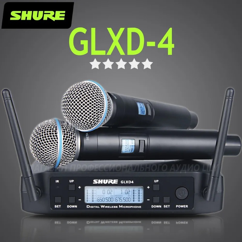 Shure GLXD4 BETA 58A Sistem Mi - Ribbon Microphone ulasan dan harga