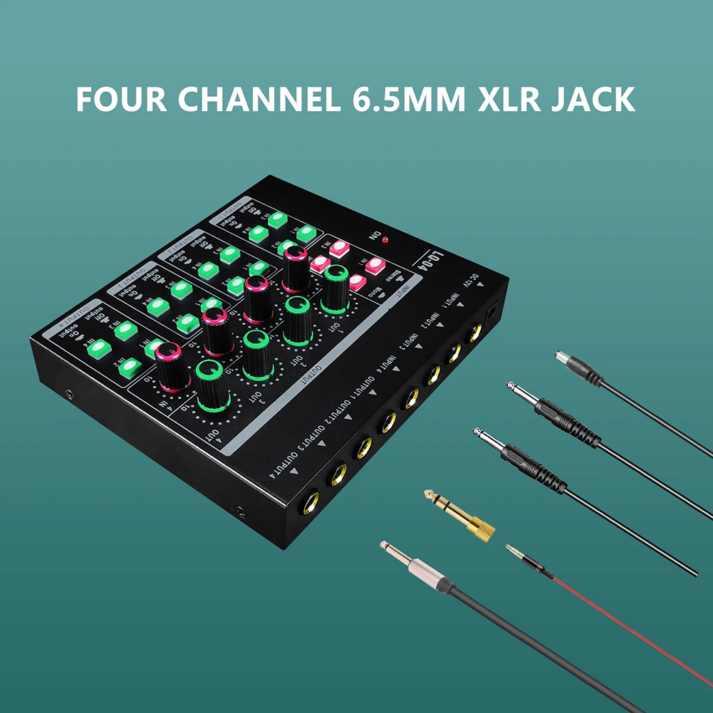 (MEOF] -LQ04 Mixer 4 Saluran A - Audio Interface ulasan dan harga