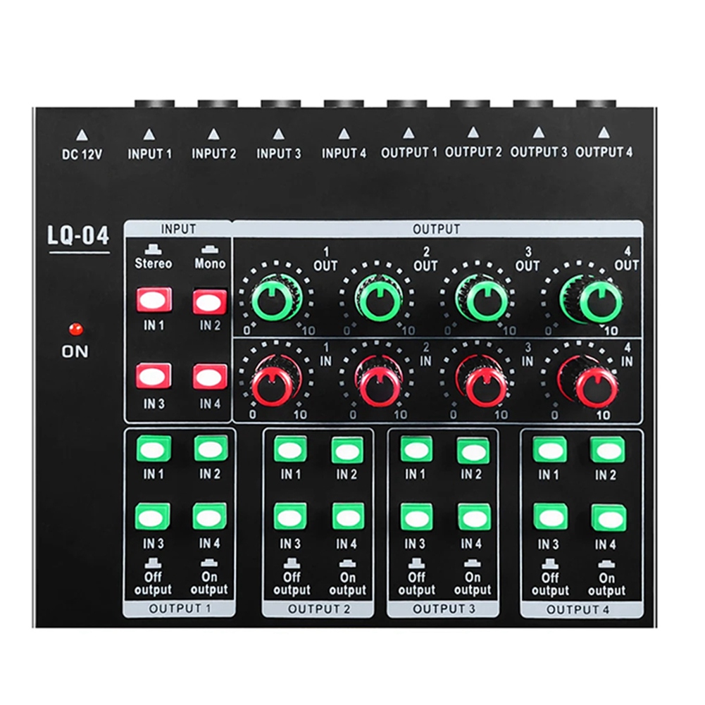 (MEOF] -LQ04 Mixer 4 Saluran A - Audio Interface ulasan dan harga