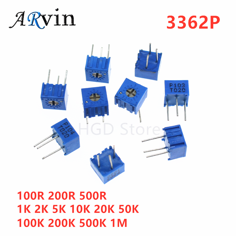 10 Buah 3362P Series Resistanc - Potentiometer 10K ulasan dan harga