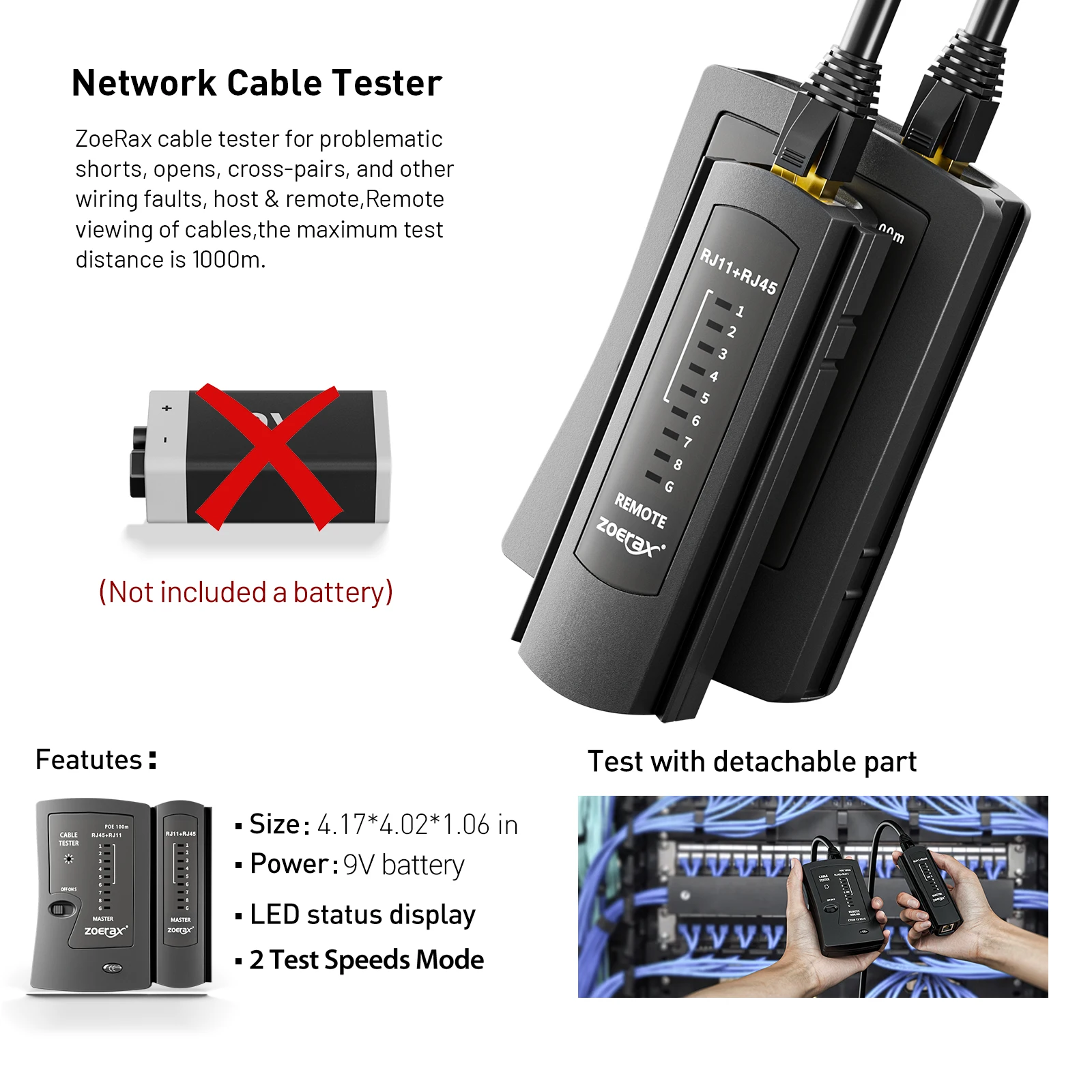 ZoeRax RJ45 CAT6 CAT5E Kit Ala - Rj45 Jack ulasan dan harga