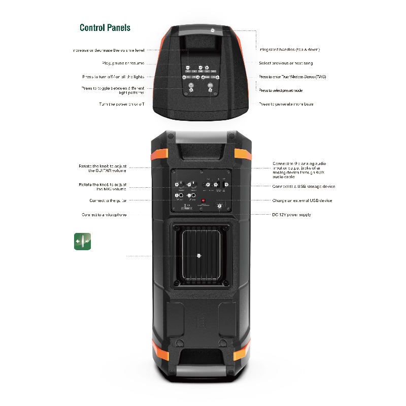 Kotak Speaker Aktif Portabel 6 - Woofer ulasan dan harga