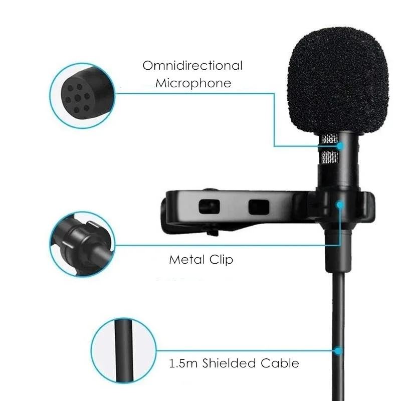 1-4pcs Mikrofon Lavalier Mini  - Microphone Capsule ulasan dan harga