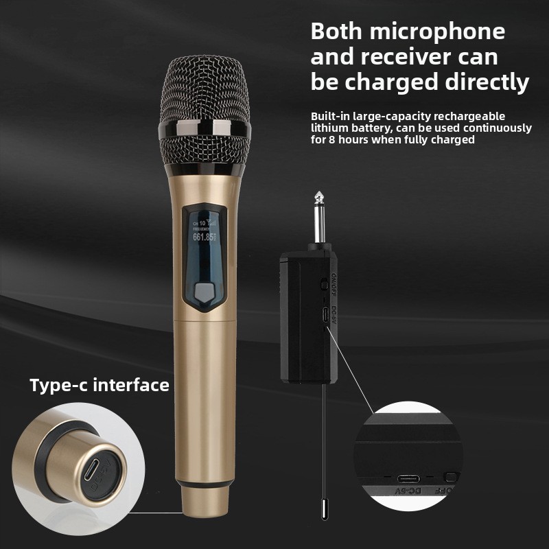 Mikrofon Nirkabel 2 Saluran UH - Ribbon Microphone ulasan dan harga