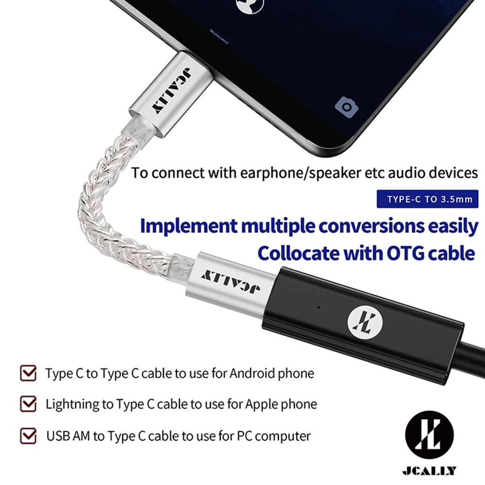JCALLY AP7 Portable DAC Amplif - Headphone Amplifier ulasan dan harga