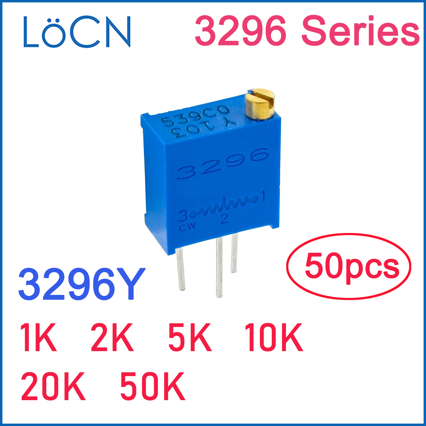 3296Y 1K 2K 5K 10K 20K 50K Hia - Potentiometer 10K ulasan dan harga