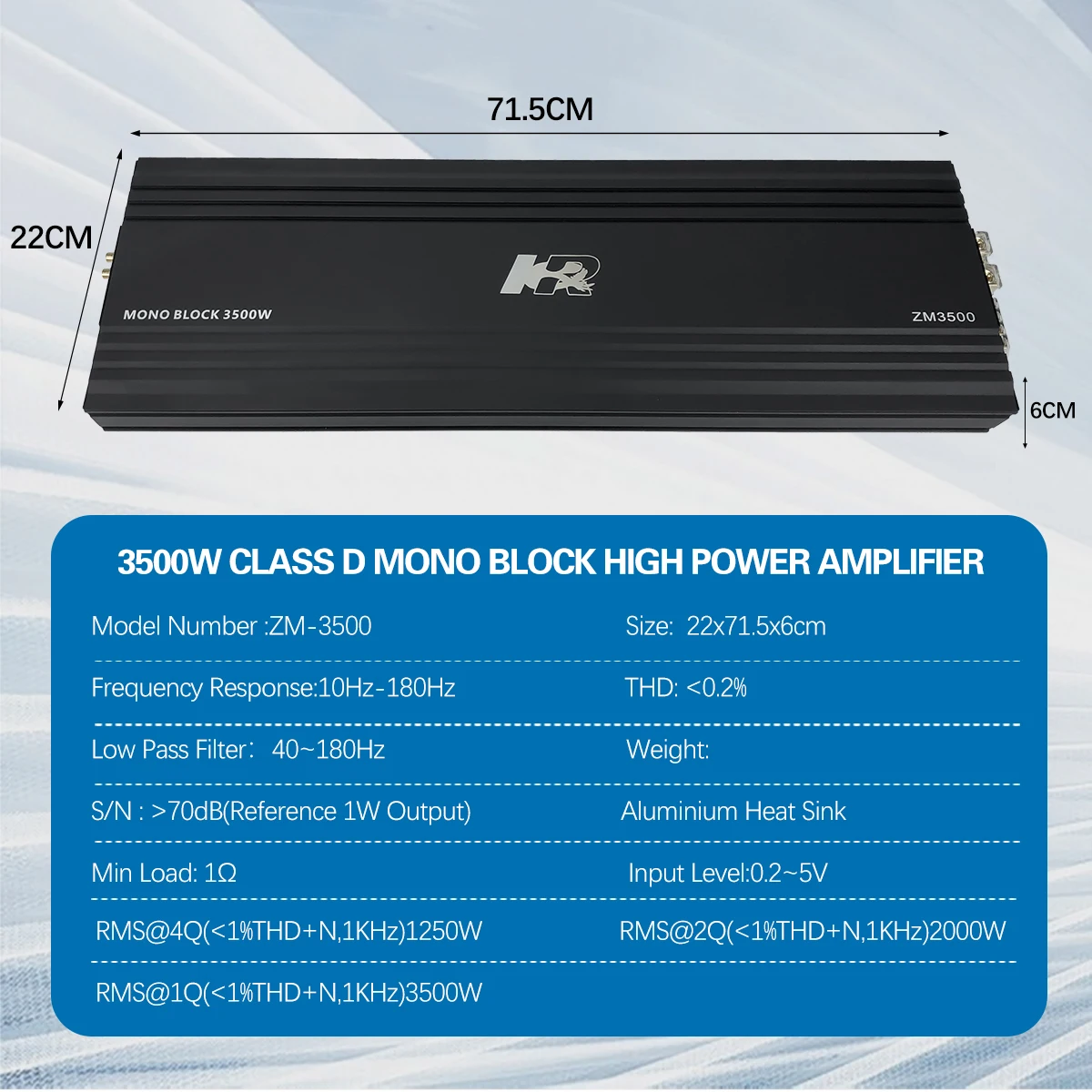 2026 Zeming Audio ZM-3500 Mono - Class D Amplifier ulasan dan harga