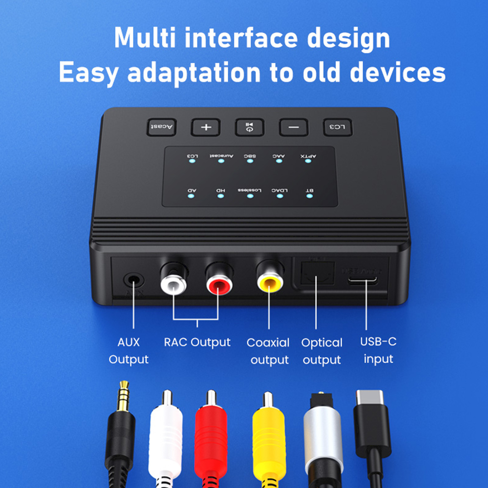LDAC AptX-HD/AD/LL BT 6.0 Pene - Audio Cable Rca ulasan dan harga