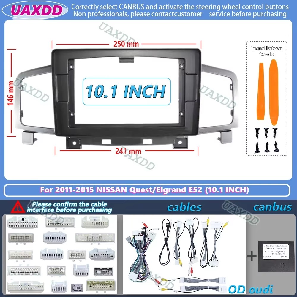Radio mobil Fascias bingkai un - Audio Cable Rca ulasan dan harga
