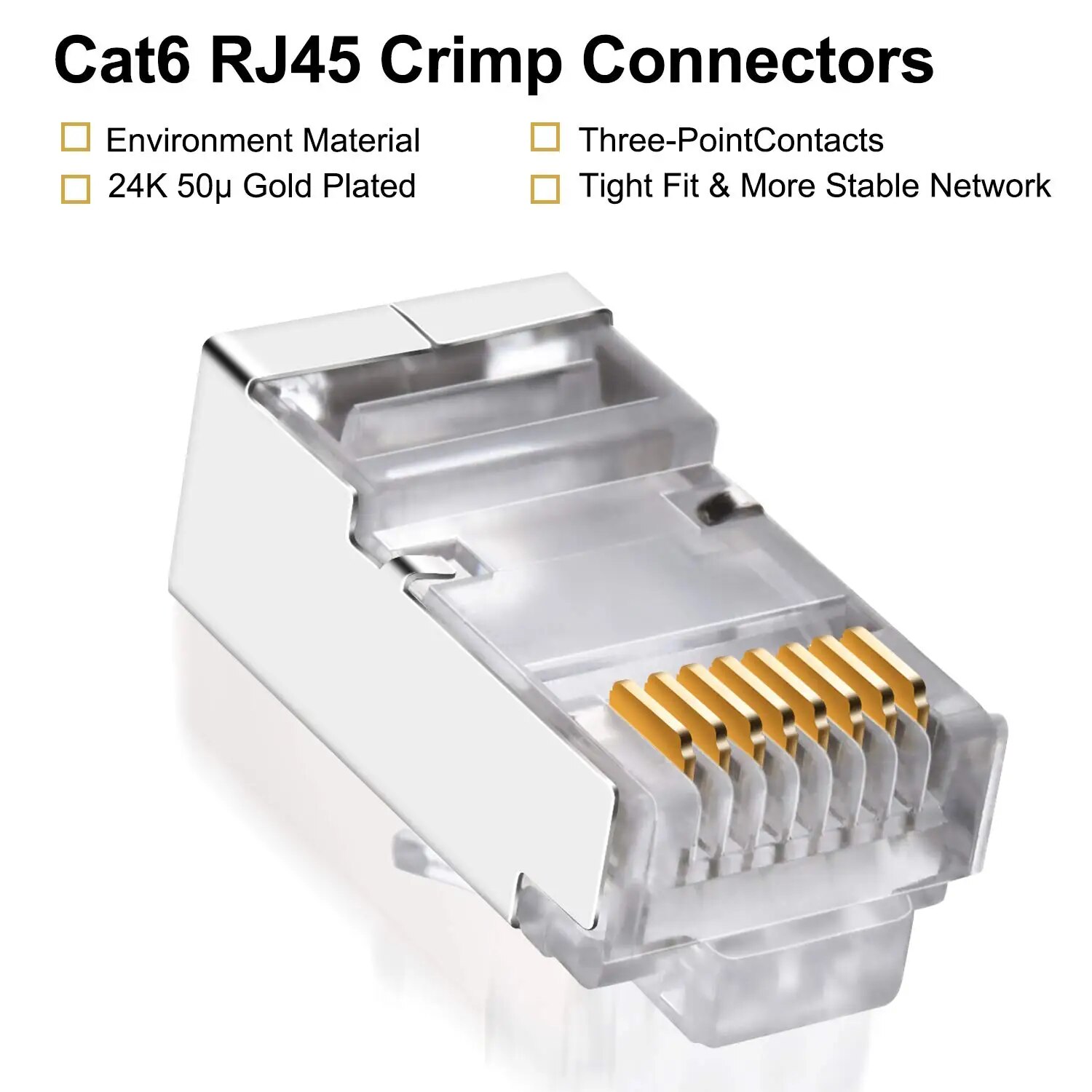 ZoeRax 50 buah konektor RJ45 C - Rj45 Jack ulasan dan harga