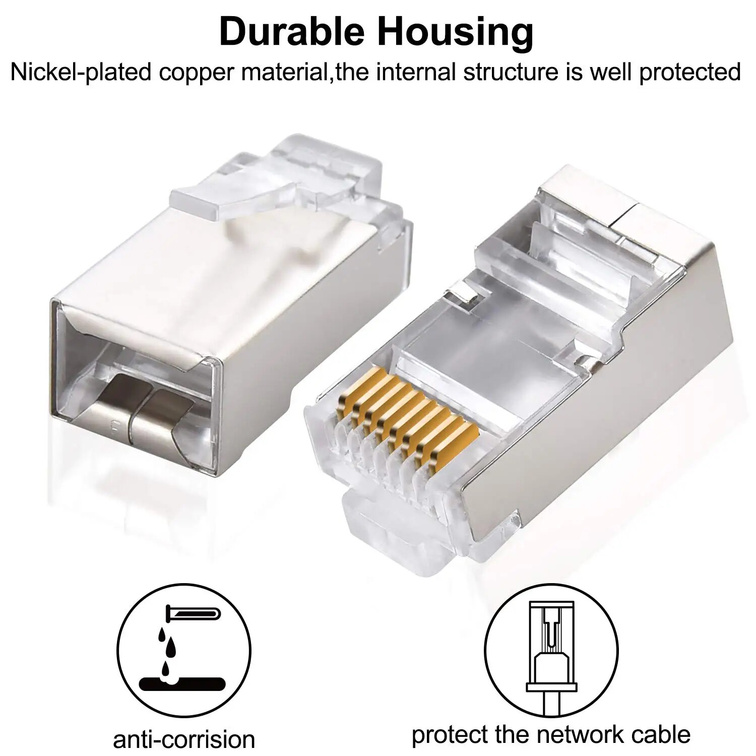 ZoeRax 50 buah konektor RJ45 C - Rj45 Jack ulasan dan harga