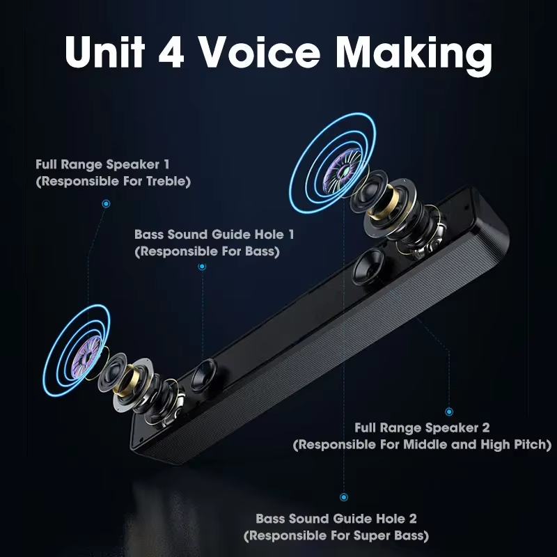 Bluetooth 5.0 4D Surround Soun - Speaker Wire ulasan dan harga