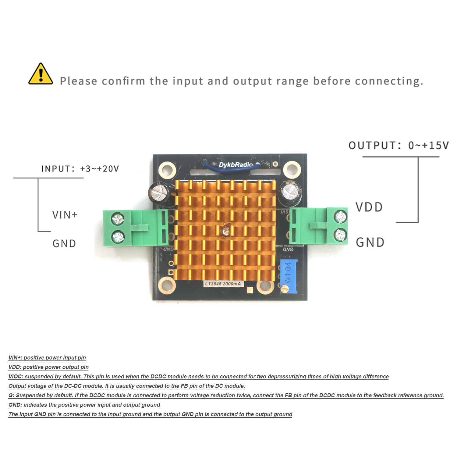 LT3045 modul 2A catu daya tung - Audio Amplifier Board ulasan dan harga