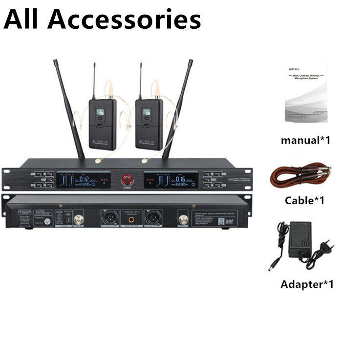 640-690MHz UR-2000-H Dual Chan - Ribbon Microphone ulasan dan harga