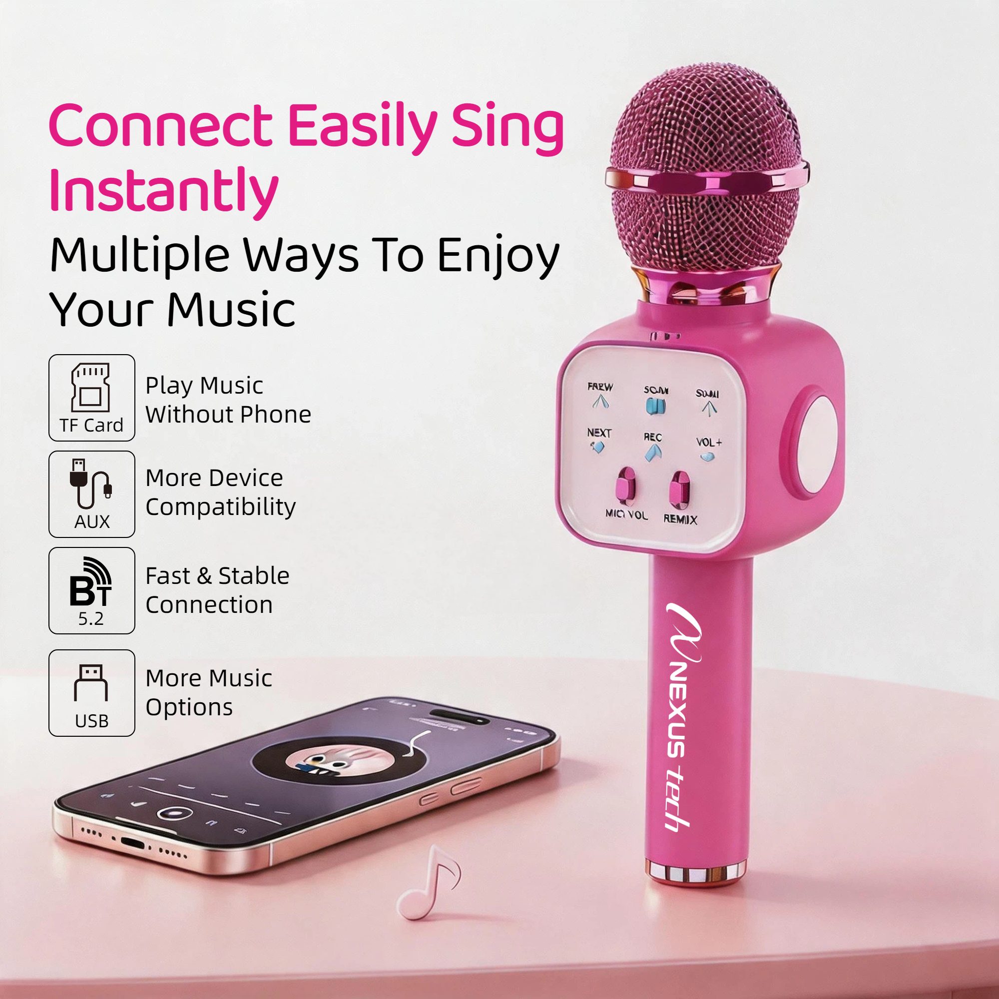 Mikrofon Karaoke Nirkabel Blue - Microphone Capsule ulasan dan harga