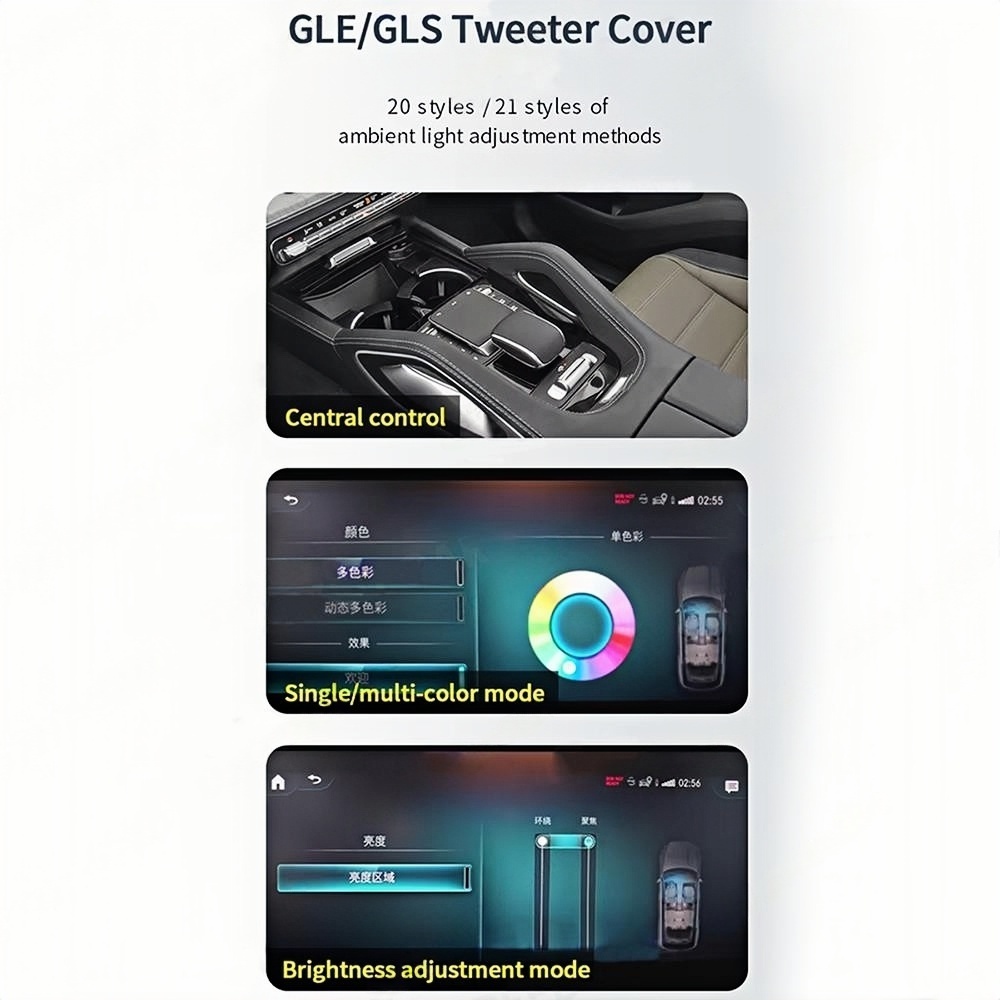 64 Warna LED Untuk Mercedes Be - Tweeter ulasan dan harga