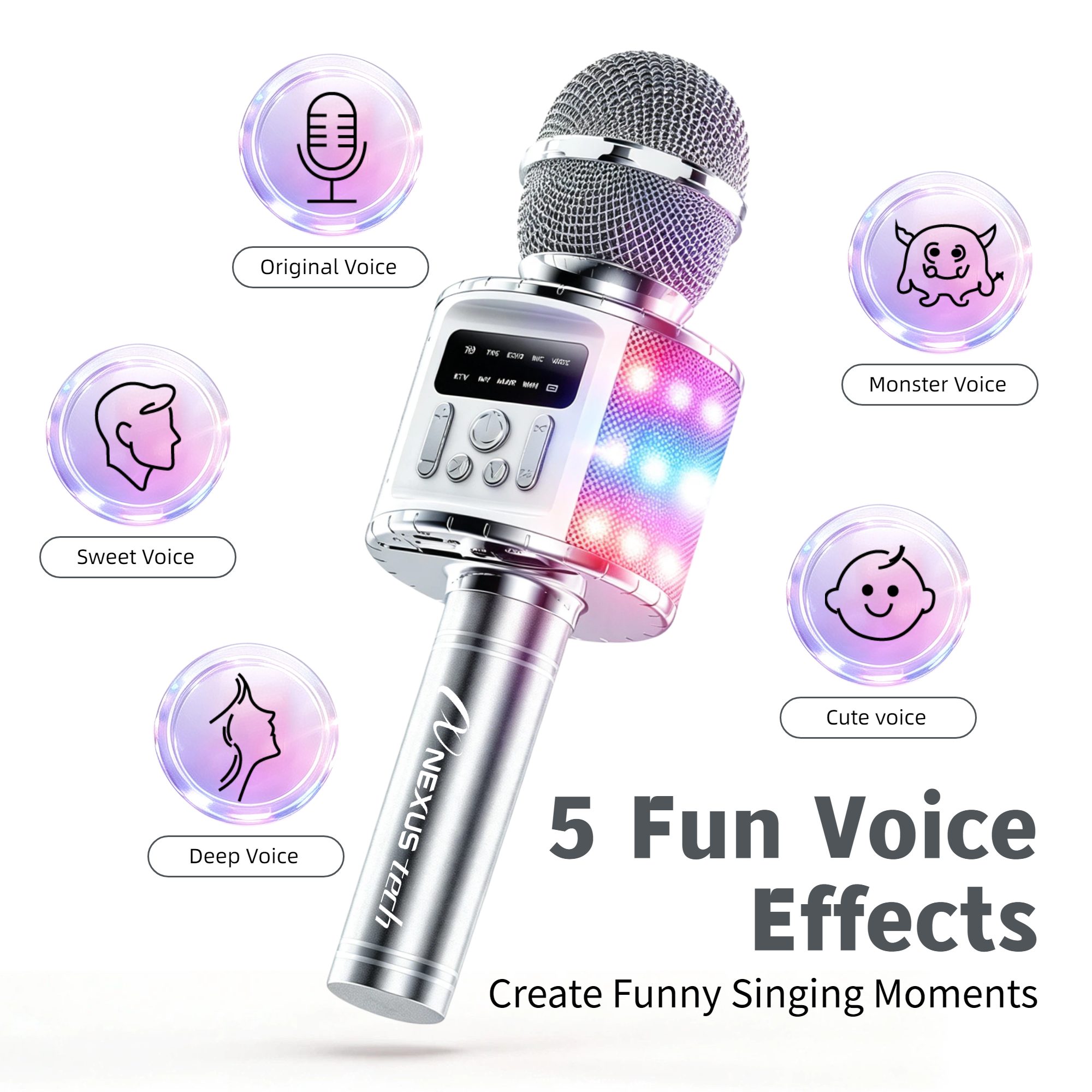 Mikrofon Karaoke Nirkabel Gand - Microphone Capsule ulasan dan harga