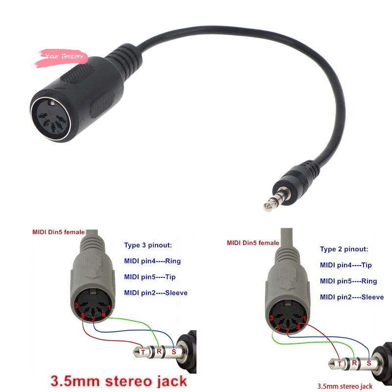 Kabel Konverter Y-MIDI Din 5 K - Trs Cable ulasan dan harga