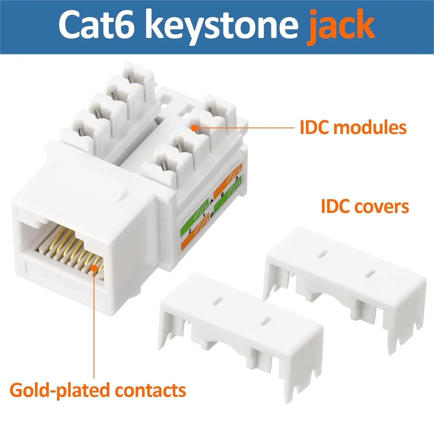 ZoeRax 10-Pack RJ45 Keystone J - Rj45 Jack ulasan dan harga