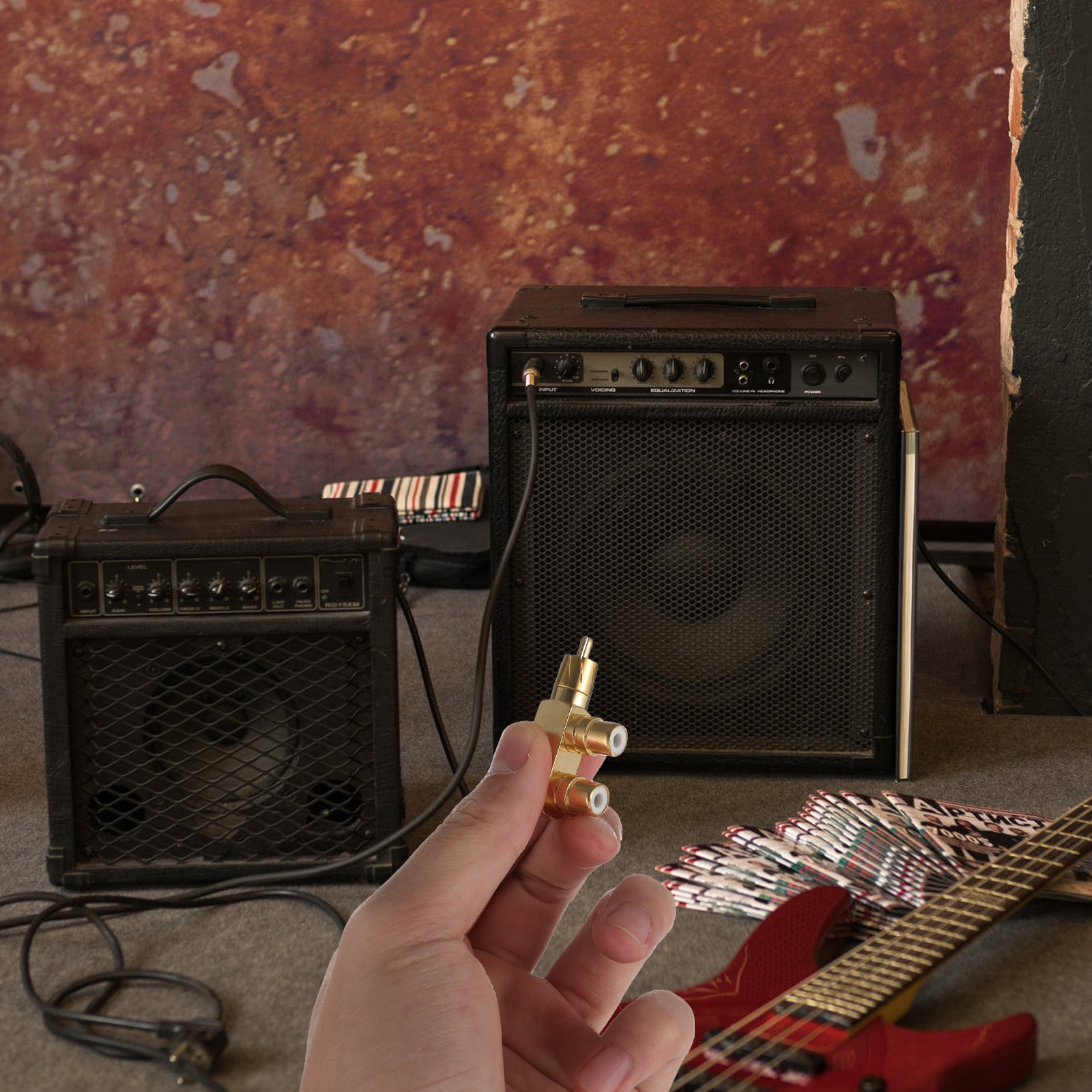 2 buah Adaptor Audio, Pemisah  - Subwoofer ulasan dan harga