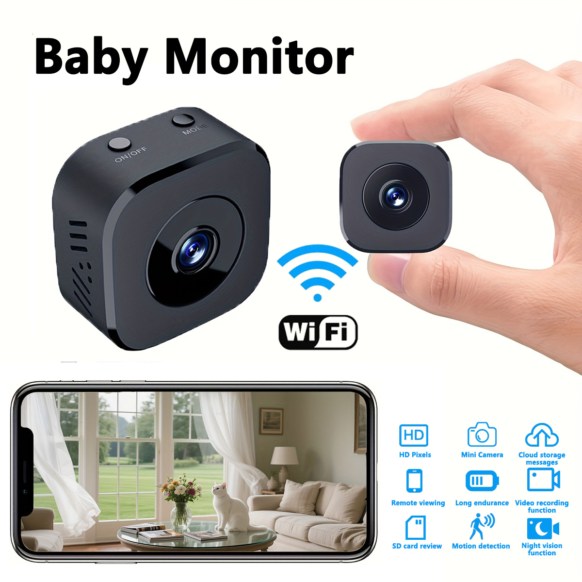 Kamera WiFi Mini HD 1080P Peng - Usb Sound Card ulasan dan harga