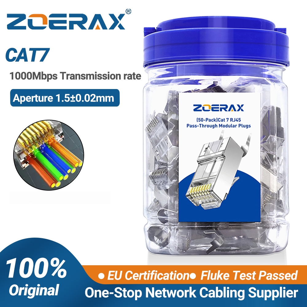 ZoeRax 50-Pack Konektor RJ45 C - Rj45 Jack ulasan dan harga