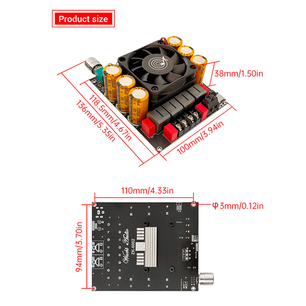 Modul Penguat Daya Murni ZK-60 - Es9018 Dac ulasan dan harga
