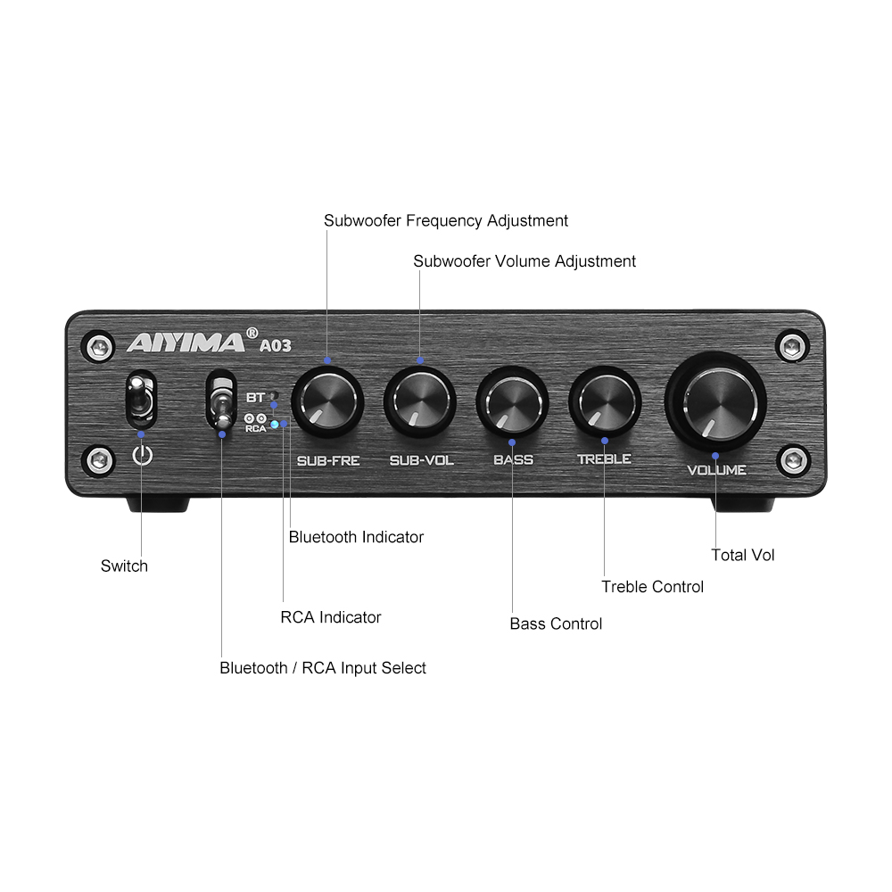 AIYIMA A03 TPA3116 Amplifier S - Es9018 Dac ulasan dan harga