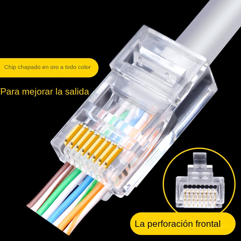 100 Buah Cat6 Cat6e CAT5e RJ45 - Rj45 Jack ulasan dan harga
