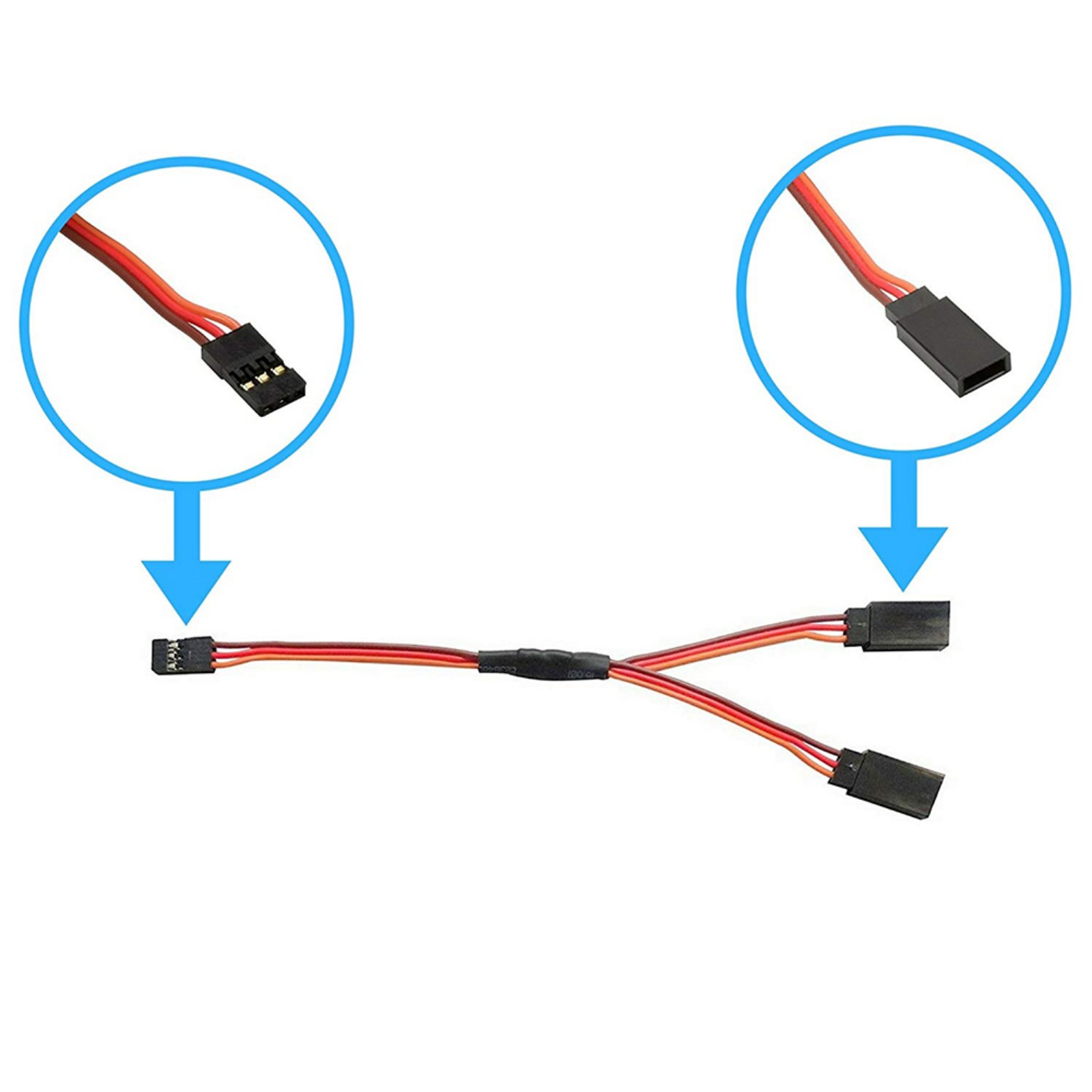 DIYmall JR Style 15cm Servo Y  - Rca Cable ulasan dan harga