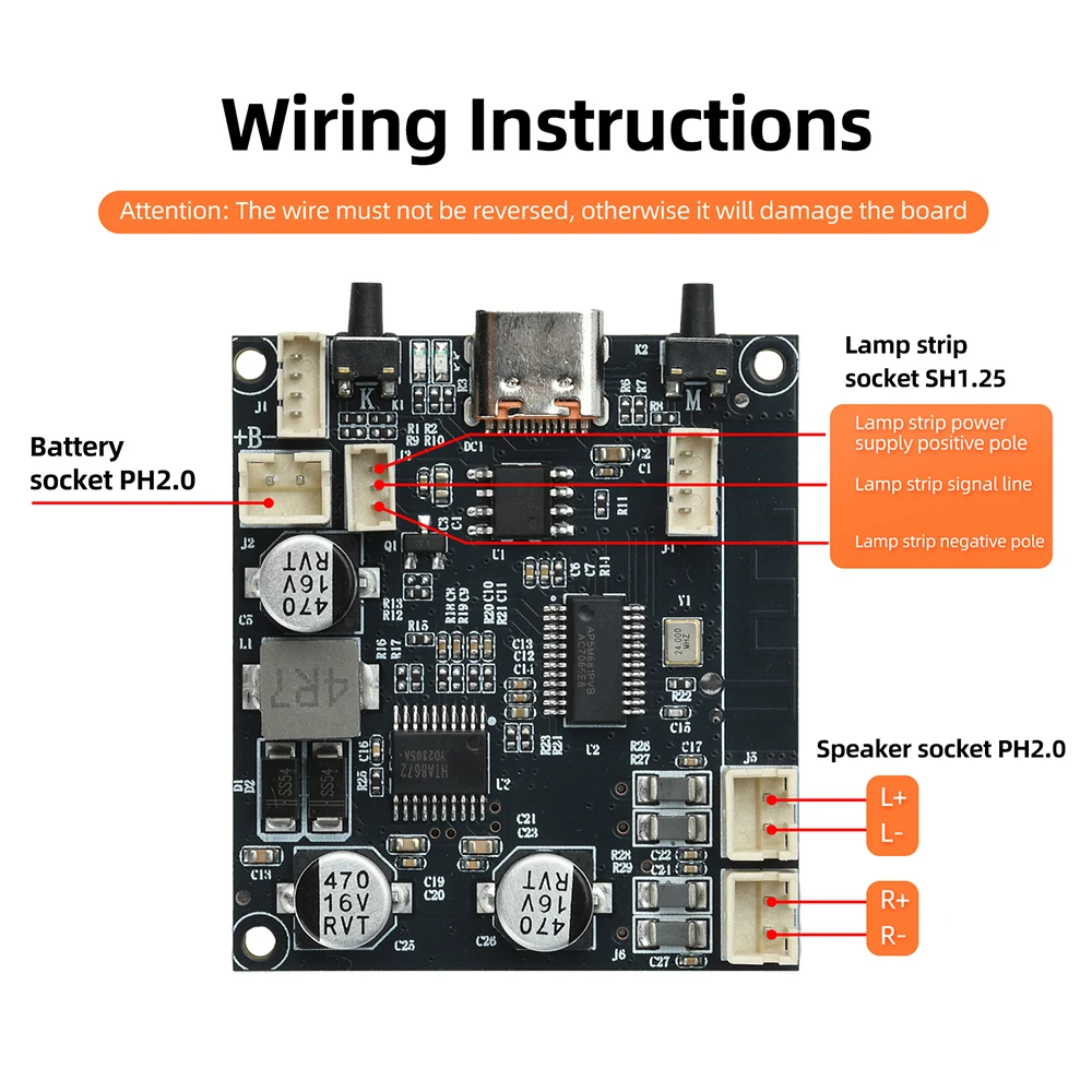 Modul Papan Penguat Audio Blue - Sbc Audio Amplifier ulasan dan harga